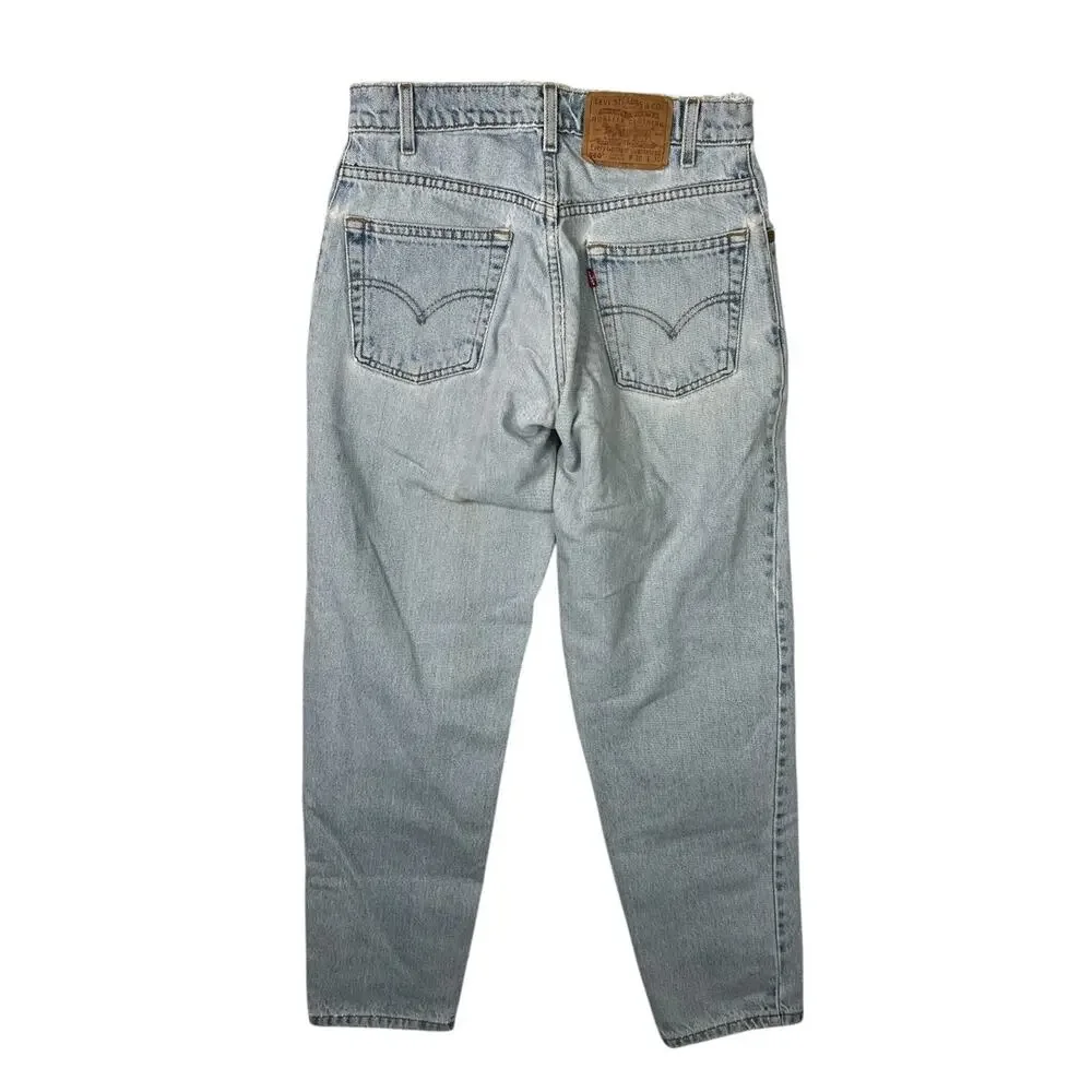 Levi’s Vintage 560 Loose Fit Tapered Denim Jeans 80s FLAW Light Wash Mens 30x30